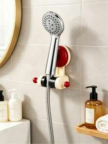 Suction Cup Drill-Free Detachable Shower Head Holder, Multi-Function Movable Rotating Shower Head Mount, Universal Bathroom Rack - Mobile Rotating Shower Head - View 9