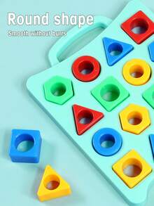 Children's Geometric Shape Recognition Educational Toy - Matching Puzzle Board Blocks - Parent-Child Early Education Game - Multicolor - View 6