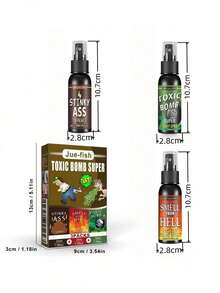 JUE FISH 臭氣彈派對惡作劇噴霧，每瓶 30ml，便於攜帶與使用，少量即可產生難聞氣味，僅適用於惡作劇、派對及朋友娛樂 - 多色臭屁噴霧 - 查看 3