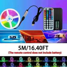 3-100Ft LED Strip Lights With 44-Key Remote, USB Interface, DIY Lighting, Color Changing And Dimmable For Bedroom Becor, TV, Kitchen, Party And Holiday Decoration - RGB - View 18