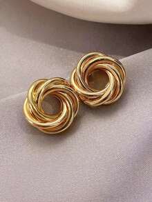 VKME 10件/組奢華珍珠耳環，全新極簡獨特設計優雅女款耳環 - F - 查看 6