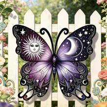 Acrylic Butterfly Wall Decor, Suitable For Outdoor Garden, Yard, Patio, Porch, Fence And More. Perfect Gift For Family And Friends, Ideal For Housewarming, Mother's Day And Other Occasions. - Sun Moon Butterfly - View 4