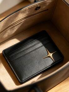 Porte-cartes avec patch étoile croisée, portefeuille à fermeture éclair pour cartes de crédit, portefeuille de mode haut de gamme, sac de rangement multi-fentes pour cartes, étui à cartes de mode pour femmes, également pratique pour les hommes pour ranger les cartes bancaires et les cartes d'identité, essentiel pour la rentrée scolaire et les voyages, cadeau unique pour la fête des enseignants, cadeau d'anniversaire, cadeau de vacances, cadeau de fête, cadeau de vacances, cadeau de mariage, cadeau de rentrée scolaire - Multicolore - Voir 7