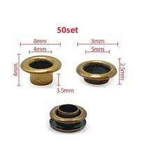 10/30/50 Set Metal Eyelet With Washer Grommet Ring Air Hole Rivet For Leather Bag Shoes Belt Cap Clothes - A - View 58