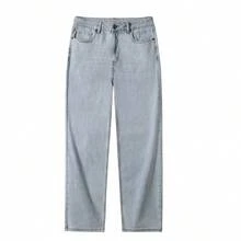 CAMEL CROWN Men's Spring Jeans - Loose Fit, Versatile, Casual, Washed, Breathable Long Trousers - Light Blue - View 1