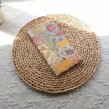 1 buah Sampul Buku Kain Patchwork Gaya Pastoral Ukuran A5/A6, Dapat Dicuci, Lembut, Pelindung untuk Buku Catatan/Buku Harian/Perencana - Mozaik pedesaan - View 9