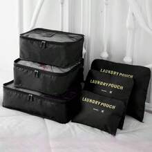 6pcs Set Diagonal Stripe Travel Luggage Organizer Bags, Multi-Functional Luggage Organizer With Clothing, Shoes And Underwear Bags, Space-Saving, Clothes Classification Storage Packing Portable Storage Bags, Travel Supplies Set Underwear Organizer Storage Bags, 6 Sizes, Reusable And Washable, Essential Organizer Bags For Travel And Business Trips - View 16