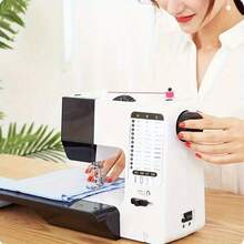 Máy may điện cầm tay mini cho người mới bắt đầu, máy may gia đình có bàn đạp chân, 12-38 kiểu đường may tùy chọn, quà tặng Halloween và Giáng Sinh cho mẹ và bạn bè - Nhiều màu - Xem 4