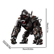 1414pcs Heavy Industrial Giant Gorilla Mecha Building Blocks Set, Static Monster Robot Brick Model, Advanced Collector Display Assembly Kit For Adults, Ideal Gift For Building Block Enthusiasts - Multicolor - View 5