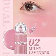 PERIPERA Syrupy Tok Cheek #02 Milky Lavender 1瓶 9g，冷調露水感薰衣草多功能液體腮紅，不卡粉，適合冷色調與橄欖色肌膚的日常冷調妝容 - 002 葡萄牛奶配方 - 查看 7