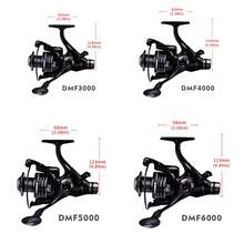 PRO BEROS Proberos 3000-6000 Double Brake Design Fishing Reel Super Strong Carp Fishing Feeder Spinning Reel Spinning Wheel Fishing Wheel - Black - View 4