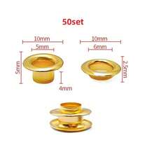 10/30/50 Set Metal Eyelet With Washer Grommet Ring Air Hole Rivet For Leather Bag Shoes Belt Cap Clothes - A - View 34