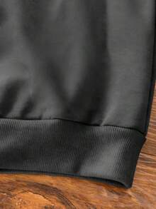 女童 1件裝保暖加厚連帽衛衣，學生服飾，適合兒童秋冬長袖上衣 - 深灰色 - 查看 5