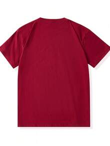 Men's Chick Or Treat Pattern Summer Casual Crew Neck Short Sleeve T-Shirt - 白色 - 查看 3