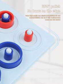 Children's Toy Ring-Toss Game - An Educational Toy For The Table - An Entertaining Tutoring Game. Enhances Logical Thinking Through Double-Person Tic-Tac-Toe. - Multicolor - View 8