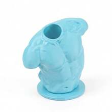 ORIZZONTE Abstract Male Bust Decorative Vase, Tabletop Flower Holder For Dried Flowers And Floral Arrangements, Contemporary Home And Office Decor – 100% Made In Italy, Shipping From Italy - Sky Blue - View 5