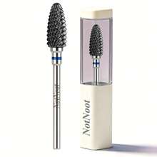 NotNoot Ceramic Nail Drill Bits 3/32''(2.35mm) Nail Filing Bit Heads For Manicure Pedicure Cuticle Remove Acrylic Nails Gel Nail Polish - Silver - View 8