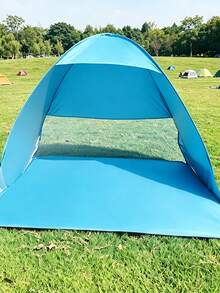 1 cái lều bãi biển pop-up nhẹ, di động, lắp nhanh, chống tia UV chất lượng cao, màu xanh, kèm túi đựng, phù hợp cho cắm trại ngoài trời, bãi biển, công viên, lều trú tức thời, chắc chắn, chống tia UV UPF 50+ - Nhiều màu - Xem 10