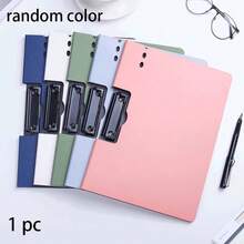 2/1 pieza Carpeta con portapapeles, tamaño A4, carpeta individual que puede contener 100 hojas de papel, hecha de material impermeable, dispositivo portátil de almacenamiento de documentos, adecuado para oficina de enfermería, escuela, hogar y escenarios de reuniones - Multicolor - Ver 10