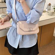 Sac carré petit nouveau de mode été 2026, sac bandoulière croisé décontracté et personnalité, design de niche, sac à main élégant pour femmes - Rose bonbon - Voir 4