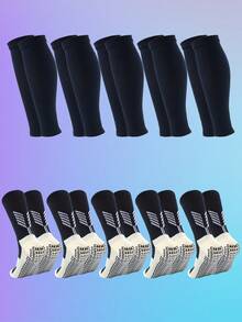 10 Pairs Men's Soccer Socks - Non-Slip Grip, Anti-Slip Cushioning Sports Socks, Suitable For Soccer, Training And Gym - Multicolor - View 11