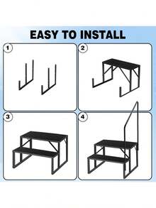 Swimming Pool Ladder Above Ground RV Steps With Handrail Heavy Duty Pool Step Hot Tub Steps 660 Lbs Weight Capacity Camper Step Stool Mobile Home Stair For Getting High - as Pic - View 4
