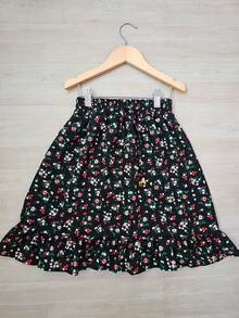 Estampado Floral Preto