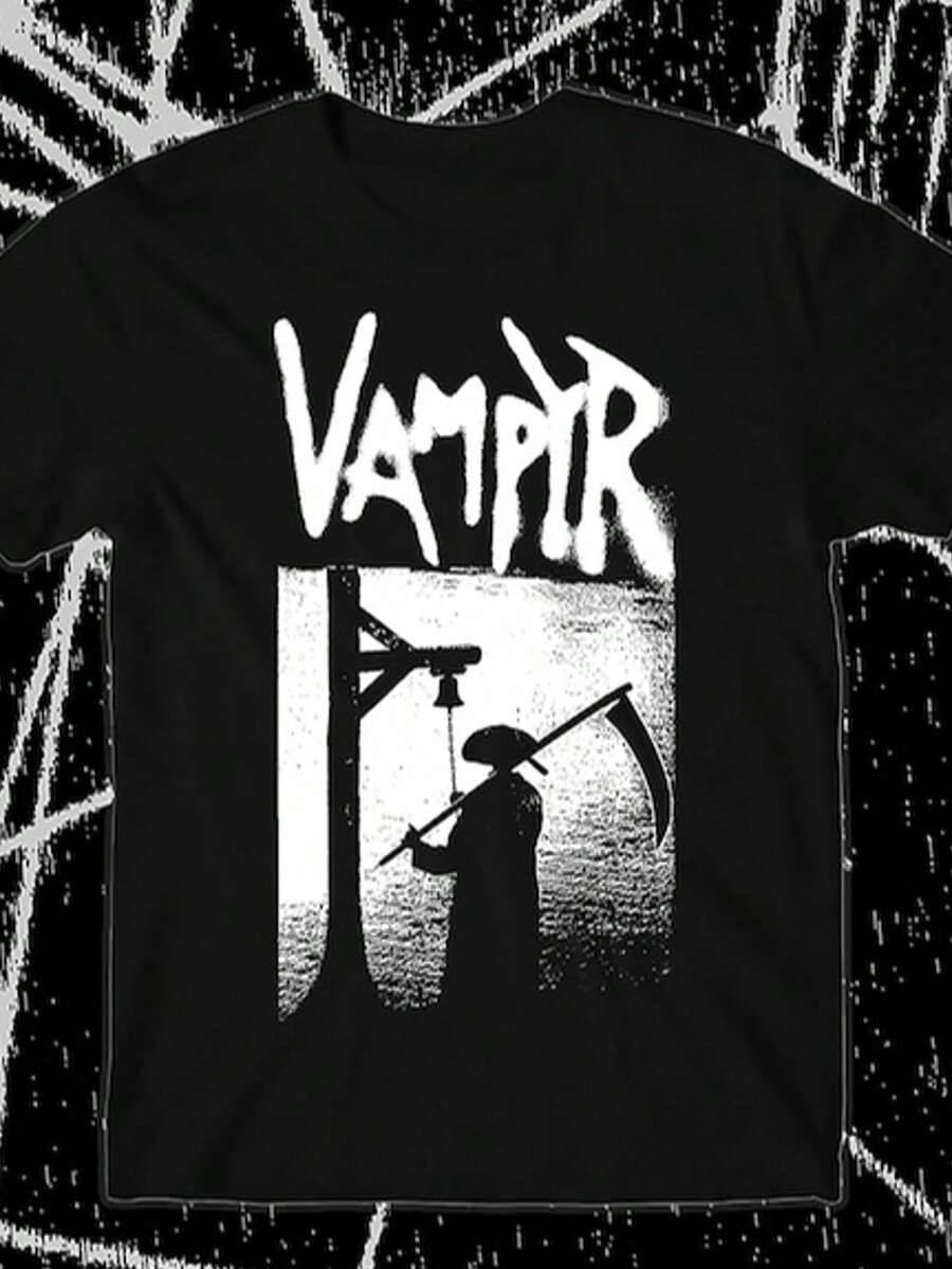 Dancing With My Demon Shirt Halloween Skeleton Monster T Shirt Horror-Themed Patterned Shirt Gothic Cute Style - 黑色 6 - 查看 1