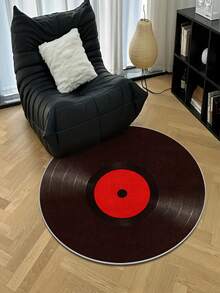 Crystal Velvet Vintage Vinyl Record Carpet, Crystal Velvet Dot-Embossed Bohemian, Crystal Velvet Dot-Embossed Green Vintage - - Suitable For Living Room, Bedroom, Bathroom And Office Decoration - Perfect For Valentine's Day, Spring, Summer Fashion Home Decor - Ideal Gift For Music Lovers - Multicolor 16 - View 21