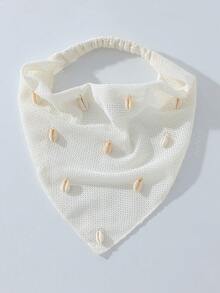 1件原創花卉圖案刺繡捲邊女用髮帶，適合日常穿著與度假 - 彩色 - 查看 11