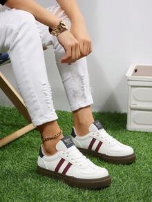 Women's Backless Mule Sneakers, Casual Lace-Up Slip-On Retro Trainers, Breathable Non-Slip Flat Shoes For Daily Wear - White - View 2
