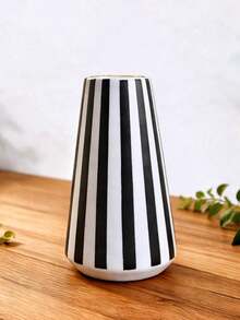 1pc Creative Striped Vase, Multi-Color Desktop Decor, Vanity Centerpiece, Aesthetic Room Decoration, Floral Arrangement Ornament, Home Gift Idea, Modern Minimalist Style, Living Room Decor - Multicolor 1 - View 12