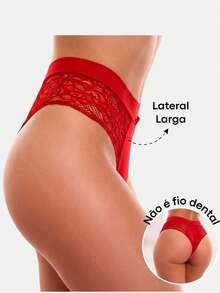 Kit Of 5 High-Rise Panties With Sexy Lace For Everyday Comfort - Flor - Multicolor - Ver 4
