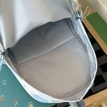 LECEY Mochila de gran capacidad para estudiantes de secundaria, preparatoria y universidad para mujeres - Azul - Ver 8