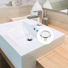 1pc Premium Plastic Double Ring Sink Hole Overflow Covers - Waterproof, Easy-To-Install, Round Shape, Structure For Bathroom And Kitchen Basins, No Joint Thread Standard, For Home Improvement, Suitable For All Users Home Bathroom Decor Summer - Multicolor - View 2
