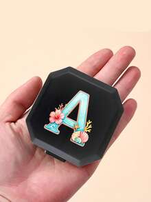 海洋花卉 A-Z 圖案便攜式分格藥盒，便攜式醫療急救包，膠囊收納盒，旅行藥盒，收納，旅行迷你藥盒，防潮藥片與維生素容器分發收納，居家露營，戶外徒步，返校，藥盒，容器，急救箱，醫療盒，旅行配件，宿舍必需品盒 - 彩色 - 查看 4