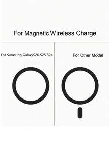 奢華半透明磨砂磁吸防震手機殼,適用 Galaxy S26 S25 S24 Ultra Plus,支援無線充電,相機保護吸震背蓋 - 橘色 - 查看 5
