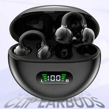 Wireless 5.4 Open-Ear Earbuds, Wireless Clip-On Earphones, LED Battery Display, Touch Control, Open-Ear Design Wireless Headphones, Suitable For Sports And Running - one-size - View 15
