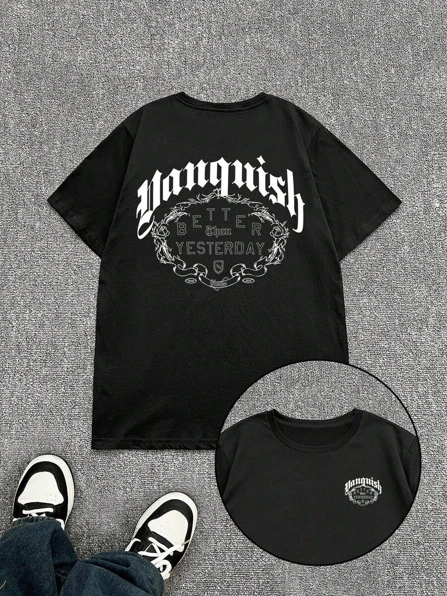 Men T-Shirts - 黑色 - 查看 1
