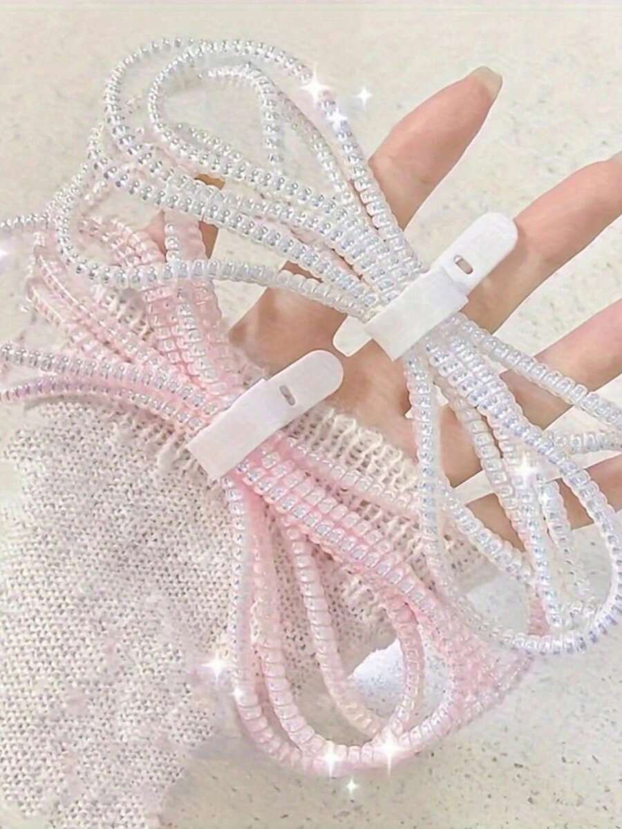 2PCS Cable Protector & Cable Organizer Set, Anti-Bending Charging Cable Saver, Prevent Cable Fraying & Tangling, Flexible Cord Protector For Phone Charger, USB Cable Management Accessory, Home, Office & Travel Essentials