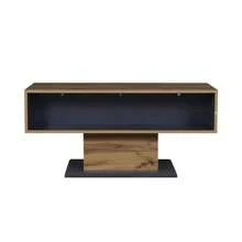 Modern Coffee Table With Double-Sided Storage, Large Shelf And Additional Inner Compartment – Versatile Living Room Table With Practical Organizational Design. - Natural Color - View 9