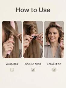Set 3 buah Pengeriting Rambut Tanpa Panas, Tidak Membutuhkan Listrik, Tidak Perlu Pemanasan, Rol Rambut Spons, Alat Perawatan Rambut Saat Tidur, Aksesoris Rambut, Kembali ke Sekolah - Beraneka warna - View 7