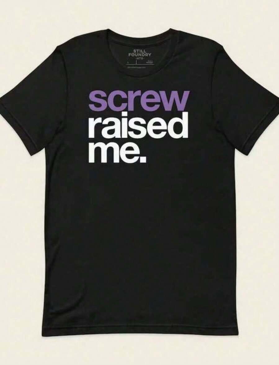 Camiseta estampada, camisetas de algodón con gráficos, talla, camiseta de hombre DJ Screw Raised Me _ Camiseta de de Houston _ Camiseta Screwston _ Camiseta gráfica de hop _ C - Negro - Ver 1