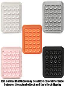 Air Cushion Suction Cup Magnetic Phone Card Holder Compatible With Apple 17/16/15/14/13/12/Mini/Plus/Pro Max Series Phone Case Card Sleeve, Slim, Wear-Resistant, Waterproof, Anti-Theft, Shockproof, Multi-Card Slots For ID Card/Metro Card/Bank Card, Business Card, Etc. - Multicolor - View 3