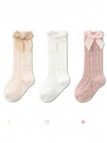 5 Pairs Baby Girls' Lace Ruffle Princess Socks - Multicolor - View 7
