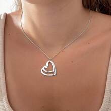 Mother's Name Necklace, Heart Name Pendant, Personalized Family Jewelry - Multicolor - View 5