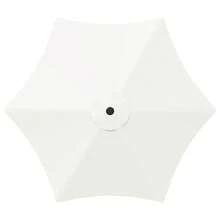 Crema Poliester Parasol de Jardin 230 x 230 cm Proteccion UV Proteccion Lluvia Manivela Jardin Terraza Balcon Patio Zona Exterior Proteccion Solar Terraza Balcon Jardin Patio Zona Exterior Proteccion UV Sombra Cortavientos Proteccion Lluvia Exterior Camping - B - Ver 4