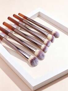 12Pcs Professional Makeup Brush Set, Soft Fluffy Synthetic Brushes For Powder Blush Concealer Eyeshadow Full Face Make Up Tools - Multicolor - View 9