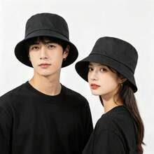 1pc 2026 New Arrival Unisex Single-Sided Solid Color Bucket Hat, Summer Outdoor Sports Sun Protection Cap,Beach,Holiday - A - View 6