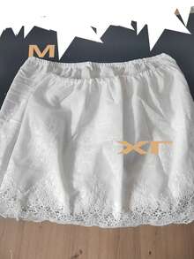 1pc Ballet Style Lace Midi Skirt, Versatile Mini Skirt With Multi-Layer Design To Cover Hips And Hem - Multicolor - View 6